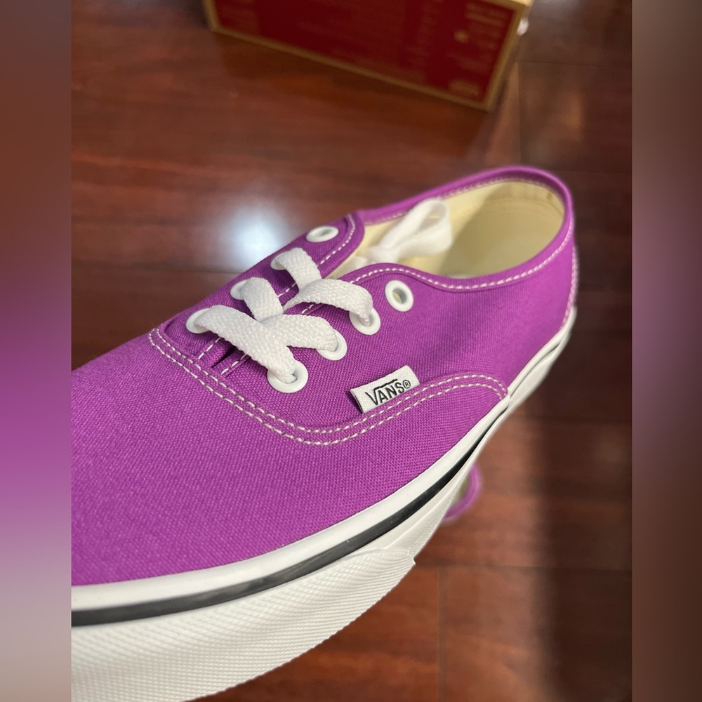 Womens 7.5 Vans Authentic Color Theory Willowherb Low Top Shoe Sneaker HALF BOX - Picture 10 of 16